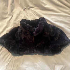 Moda International Kids Plush Cape - Deep Purple